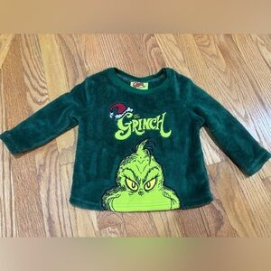The Grinch Dr. Seuss X Primark fleece sweatshirt pajama top 1.5-2 years